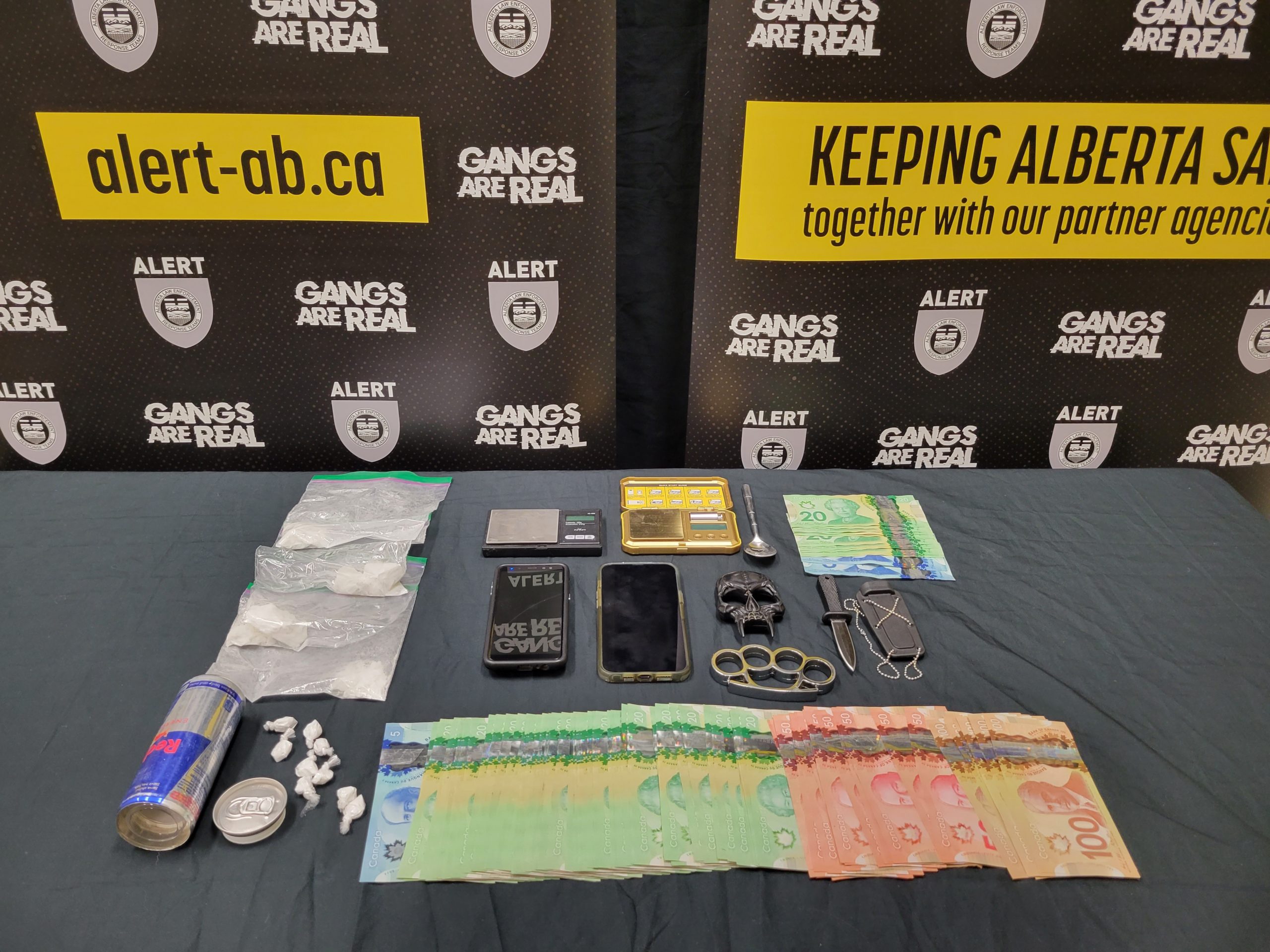 Drugs and cash were seized following an ALERT investigation in Fort McMurray.