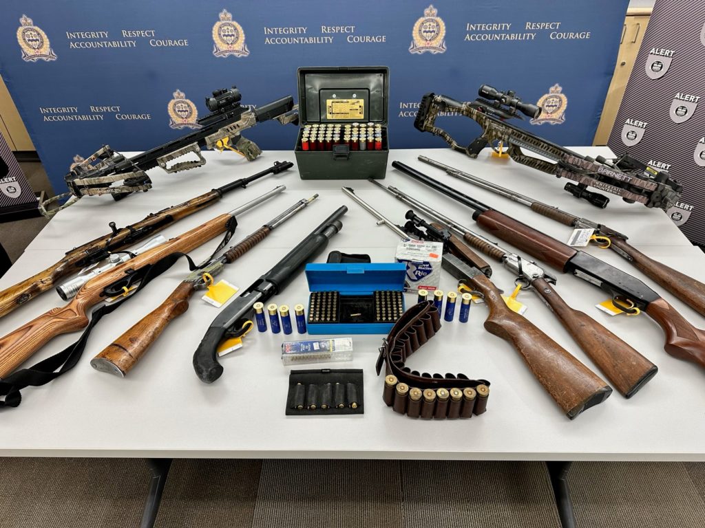 Firearms, stolen property recovered in southeast Alberta