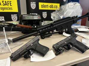 Large amount of drugs, firearms seized from Red Deer home